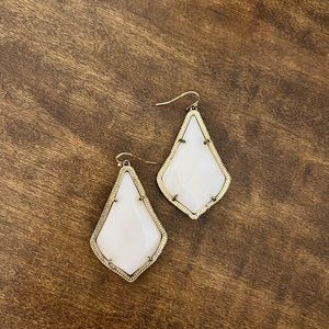 Kendra Scott Alex Earrings White